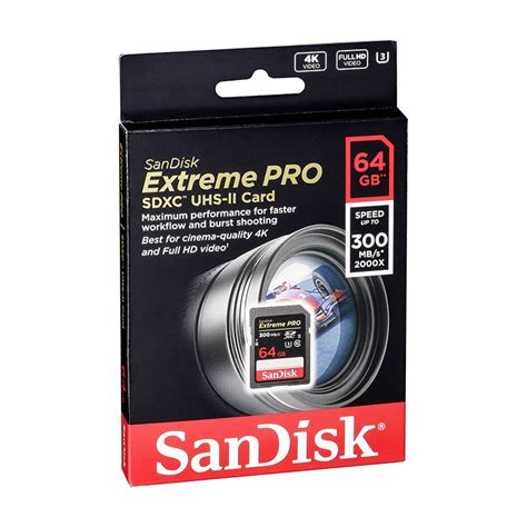 Spominska Kartica SanDisk Extreme Pro SDXC UHS II U3 300 MB S 64 GB