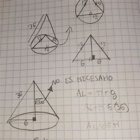 El Lado Del Tri Ngulo Equil Tero Inscripto En La Base De Un Cono Mide