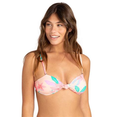 Billabong Lost In Daydream Bandeau Bikini Top Pink Xtremeinn