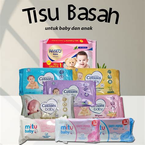 Jual Tissue Basah Baby Wipes Wet Tisu Isi Sheets Shopee Indonesia