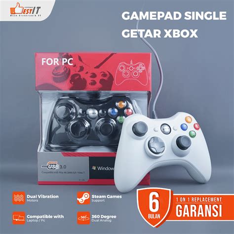 Jual Gamepad Single Getar Stick Model Xbox Gaming Controler Gp Sgx Usb