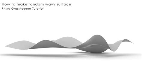 How To Make Random Wavy Surface In Rhino Grasshopper Youtube