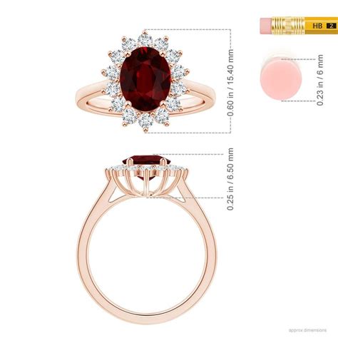 Customizable Angara Princess Diana Inspired Gia Certified Ruby Halo