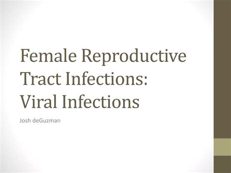 Femal Reproductive Tract Infections Viral Infections Ppt