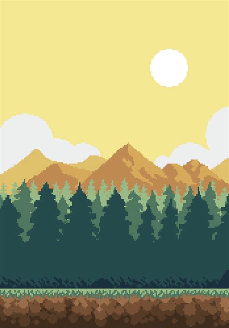 Pixel forest GIF by ehanset on DeviantArt