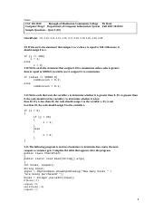 Quiz 3 Fall 2022 Sample Questions 10 20 22 Docx Name CSC 110 1100