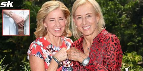 Martina Navratilova celebrates Chris Evert’s new tennis bracelet collection