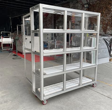 Multi Layers Heavy Duty Aluminium Profile Storage Rack For Warehouse