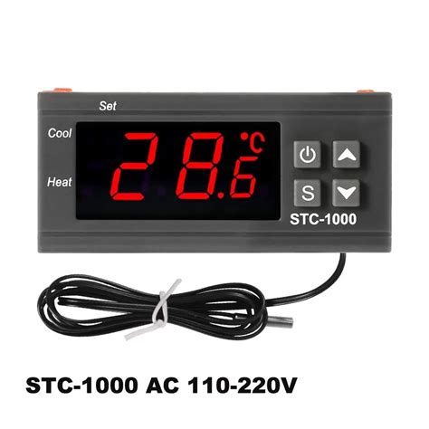 1pcs STC 1000 LED Digital Thermostat For Incubator Temperature