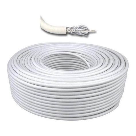 Rollo De Cable Coaxial RG6 Color Blanco De 305 Mts Digital Total