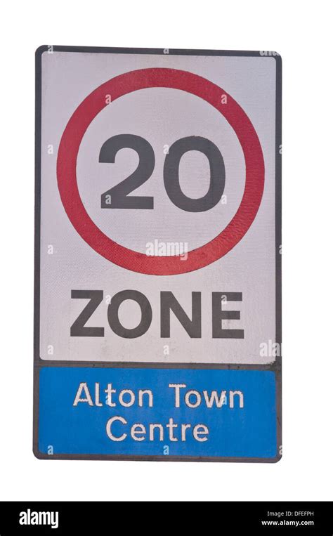 20 mph zone sign Uk Road Traffic Signs Stock Photo - Alamy