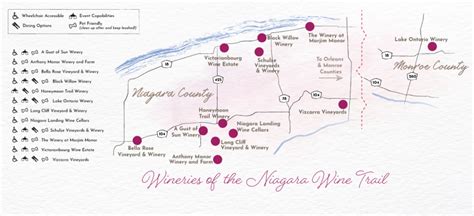 Map Niagara Wine Trail Usa