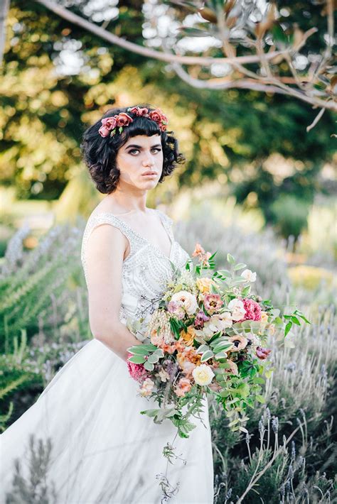 Moody Floral Fairy Tale Wedding Inspiration With Fashion From Three