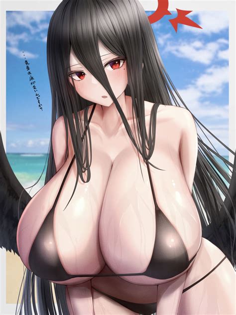 Rule 34 1girls Bakunyuu Bare Shoulders Beach Beach Background Bikini