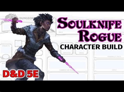 D D Soulknife Rogue 5E Build Skill Monkey Character Build Tasha S