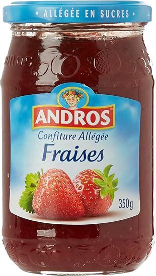 Andros Confiture allégée fraises Le pot de 350g Amazon fr Epicerie