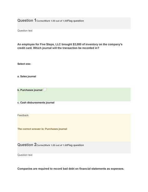 Graded Quiz Unit 6 BUS 1102 Question 1 CorrectMark 1 Out Of 1 Flag