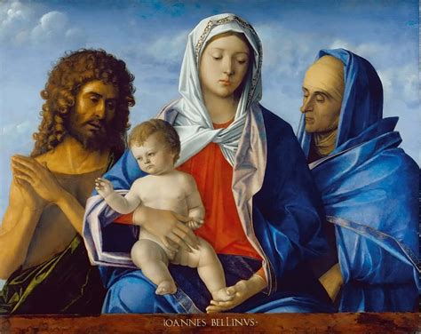 Madonna And Child John The Baptist And St Elizabeth — Giovanni Bellini