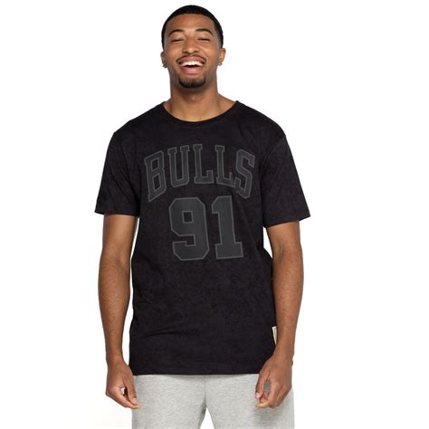 Camiseta Masculina Mitchell Ness Chicago Bulls Manga Curta Mt