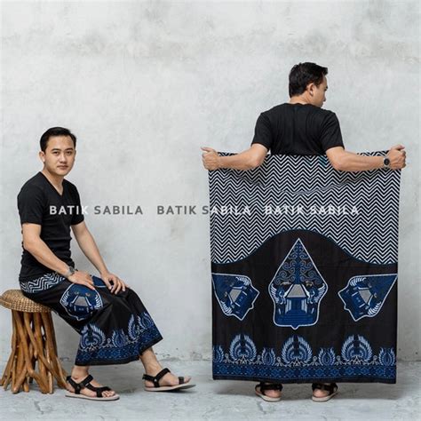 Jual SARUNG BATIK DEWASA MOTIF GUNUNGAN WAYANG BATIK MUZA BAYAR