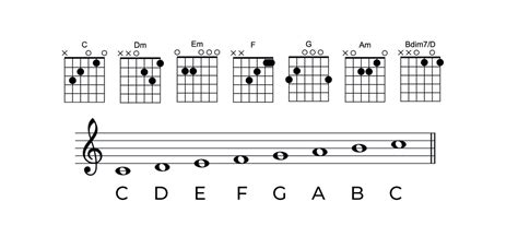 Understanding C Major First Position Chords And Scale Liberty Park Music