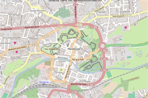 Karte Von Maubeuge Frankreich Breiten Und L Ngengrad Kostenlose