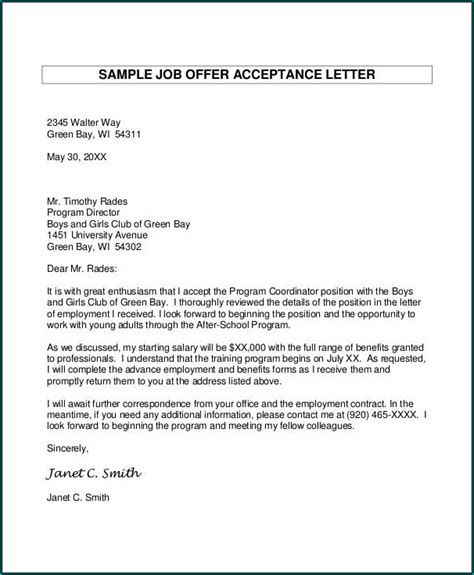 Job Offer Letter Template Example Bogiolo