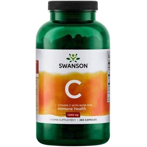 C Swanson Vitamin C With Rose Hips Mg Caps Swa