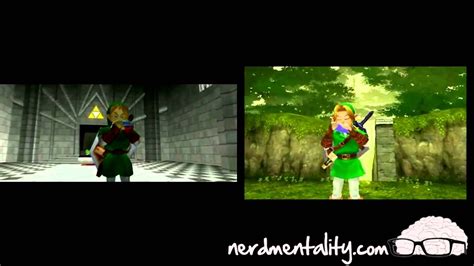 Ocarina Of Time Vs Ocarina Of Time 3d Trailer Comparison Youtube