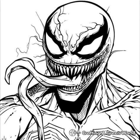 Symbiote Coloring Pages Free And Printable