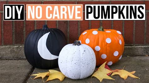 3 Diy No Carve Pumpkin Ideas Diy Moon Pumpkin Paint Splatter Pumpkin