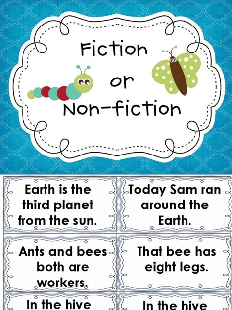 Fiction And Non Fiction Sentences Apinae Bees Prueba Gratuita De 30 Días Scribd