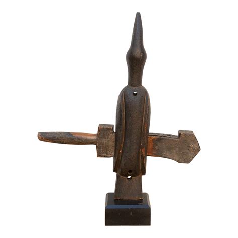 Antique Dogon Bird Guardian Door Lock | Chairish