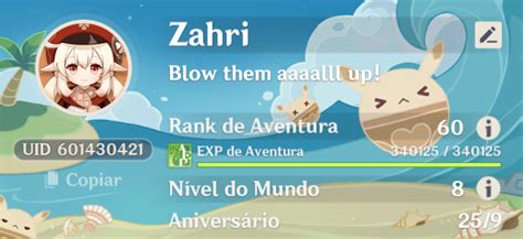 Zahri on Twitter genshiners como tá o card de vocês