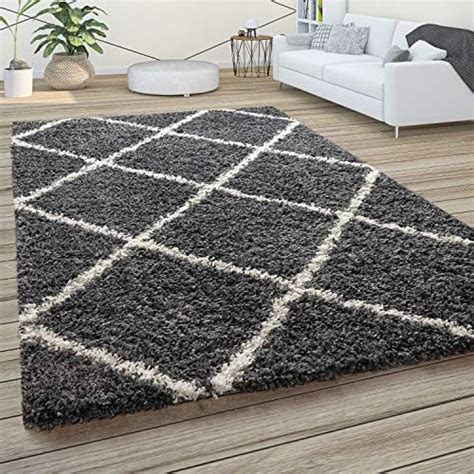 Amazon De Paco Home Hochflor Teppich Wohnzimmer Schlafzimmer Shaggy