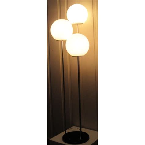 Vintage Modern Triple Globe Floor Lamp Chairish