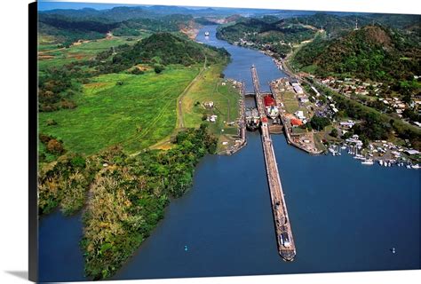 Aerial view of the Panama Canal Wall Art, Canvas Prints, Framed Prints, Wall Peels | Great Big ...