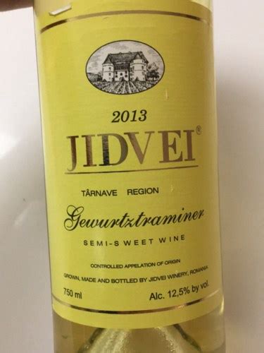 Jidvei Gewürztraminer Semi Sweet Vivino US