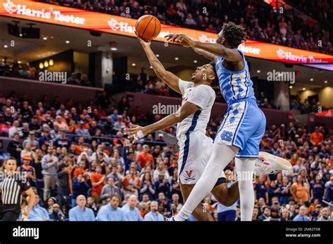 Charlottesville Va Usa 10th Jan 2023 Virginia Cavaliers Guard Reece Beekman 2 Shoots