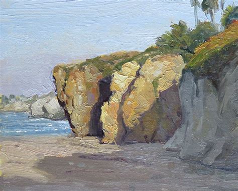 Pismo Cliffs By Kathleen Dunphy Oil 8 X 10 Chinese Landscape