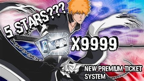 Open X9999 Premium Summons Accessories Ticket BLEACH BRAVE SOULS