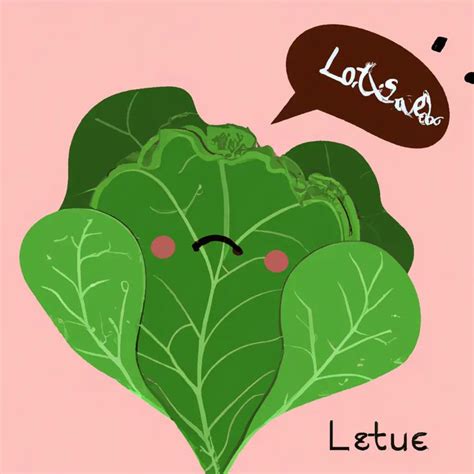 A Green Leafy Plant With A Thought Bubble Above It That Says Lettuce