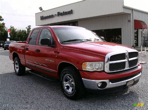 2002 Flame Red Dodge Ram 1500 Slt Plus Quad Cab 13883564 Gtcarlot