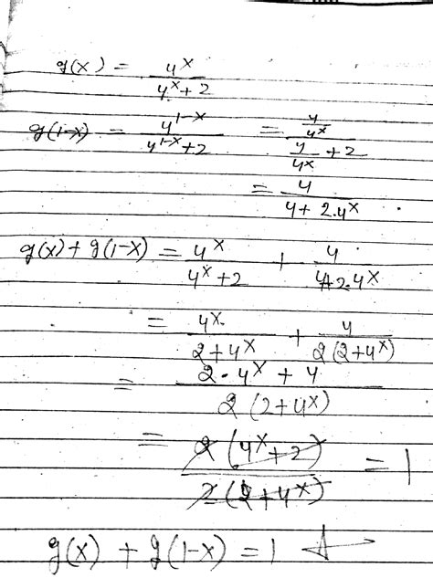 Let F X Be A Function Such That F X F Y F X Y F 0 1 F 1 4 If 2g X F X 1 G X Then Find