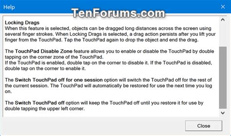 Enable Or Disable Double Tap To Enable Or Disable Touchpad In Windows