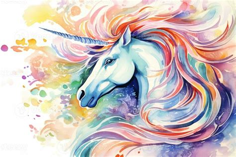 AI Generated Art horn graphic mythology beauty unicorn design fantasy ...