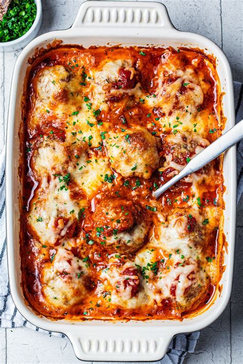 3-Cheese Meatball Casserole - Defeat Diabetes