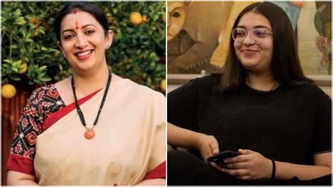 Smriti Irani Shares An Emotional Appreciation Post For Daughter Zoish