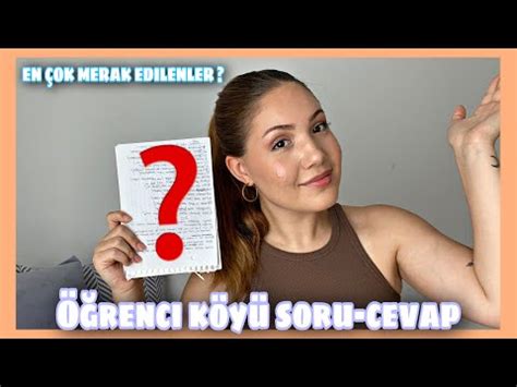 ÖĞRENCİ KÖYÜ İLE İLGİLİ EN ÇOK SORULAN SORULARI CEVAPLADIM BU VİDEOYU