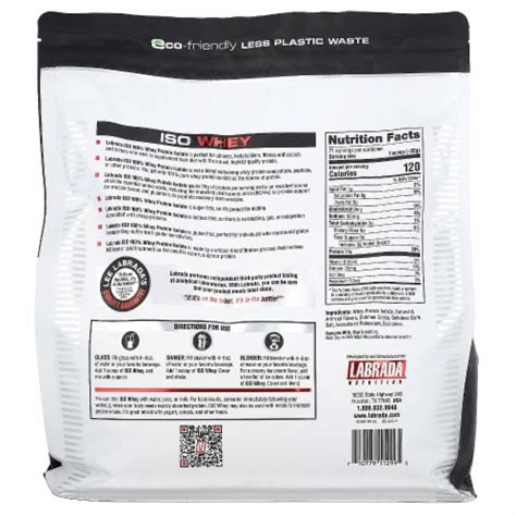 Labrada Nutrition Iso Whey Whey Protein Isolate Chocolate Lb